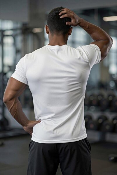 Oksit Xylons Mikro Polyester Nefes Alabilen Hafif Perform Antrenman Sporcu Erkek Tshirt