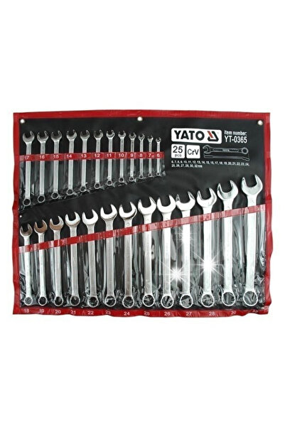 yato Set de chei fixe și inelare 6-32mm, 25 bucăți.