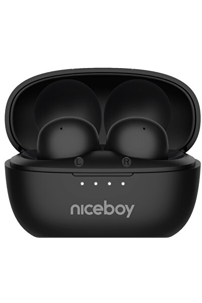 Niceboy Căști intraauriculare Podsie 4 POP Onyx Black Negru Bluetooth 6 AAC