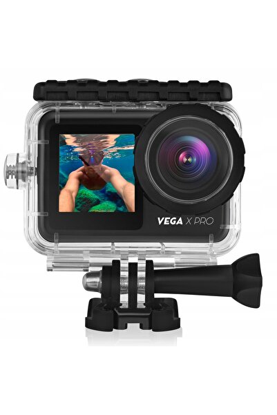 Niceboy Cameră Sportivă VEGA X PRO 4K 60 FPS Husă Impermeabilă Negru