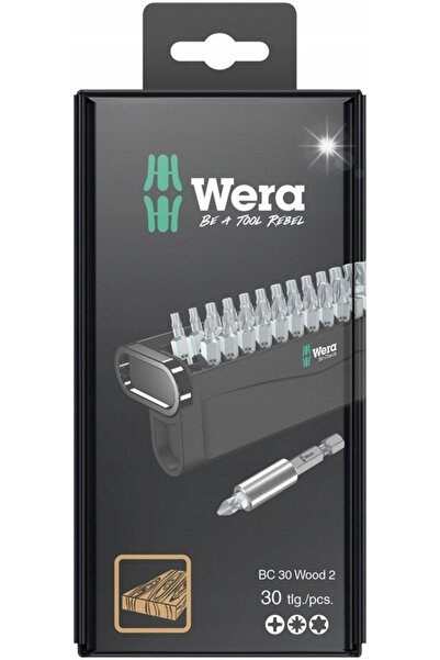 Wera Werk SET DE BITURI BIT-CHECK 30 WOOD 2 SB, 30 CZ. 05057438001 WERA