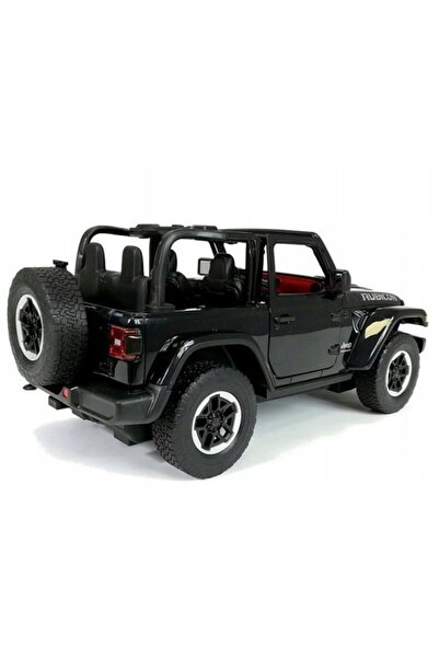 COİLTEK Mașină teleghidată RC, pilotată la distanță, mare, neagră, Jeep Wrang...