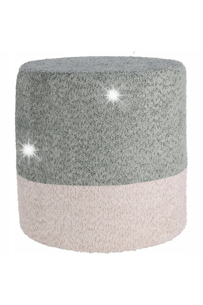 Home Styling Collection Pernă rotundă gri, tapițată cu boucle, pentru scaun, ...