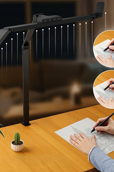 Anytech Lampă de desen LED pentru birou, lampă de masă fără umbre + Telecomandă