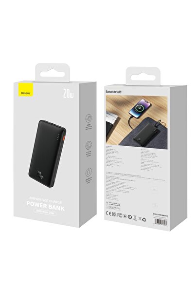 Baseus Powerbank Airpow USB-C USB-A 10000mAh 20W PPQD090001 Încărcare rapidă