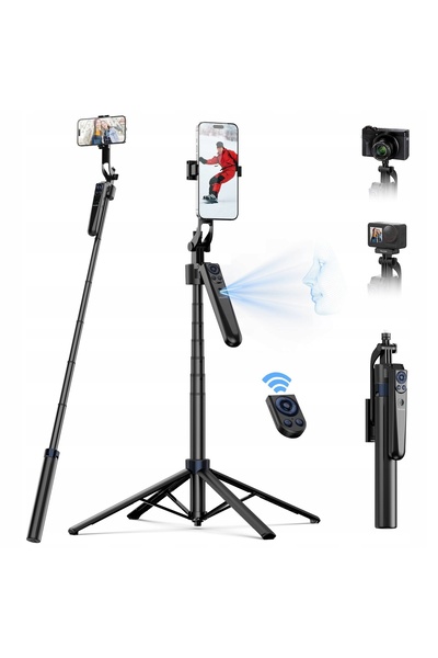 TELESIN Kijek Selfie Stick Stativ 160 cm pentru Telefon Smartphone Cameră fot...