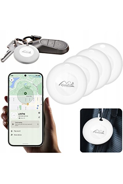 Lifemate 4x Localizator GPS Life Tag Android pentru rucsac, chei + autocolante