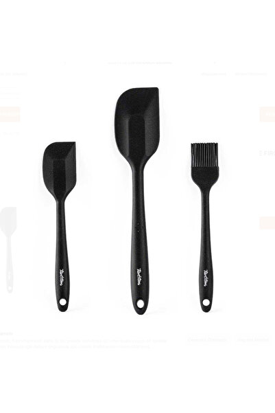 Tantitoni -8695835401935-SOFT SET3SFF-FÜME RENKLİ 3LÜ SİLİKON SPATULA VE FIRÇ...