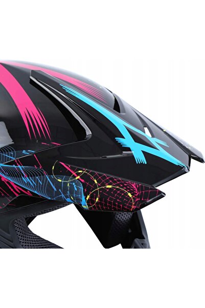 NO BRAND Cască moto cross ușoară enduro quad + ochelari + mănuși + mască L