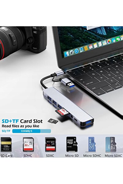 NO BRAND VOOMY Connect H5 - Hub 5 în 1 - HDMI 4K - USB-C PD 3.0 100W