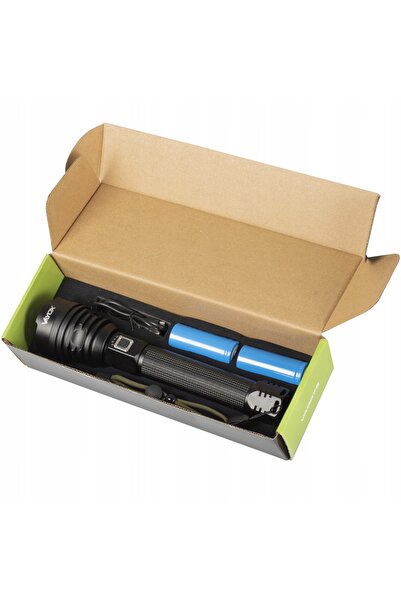 Vayox Lanternă tactică portabilă LED USB 26650 2500LM 15W cu zoom IPX4