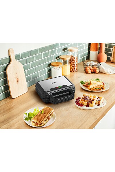 TEFAL Aparat de făcut gofre, panini și sandvișuri UltraCompact SW383D10 3 în 1