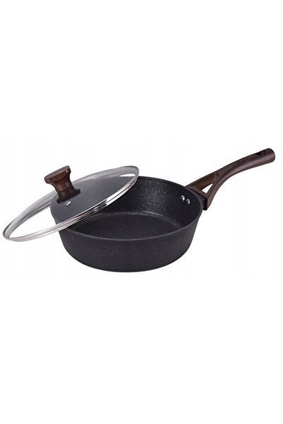 Maestro Tigaie cu capac de sticlă MR-1216-24 Adâncă, pentru inducție, din alu...