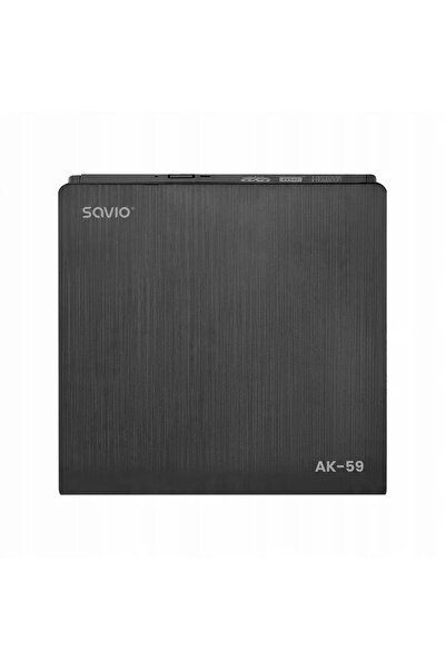 NO BRAND SAVIO NAGRYWARKA ZEWNĘTRZNA TYPU SLIM NAPĘD CD/DVD R/RW - USB C/USB-A