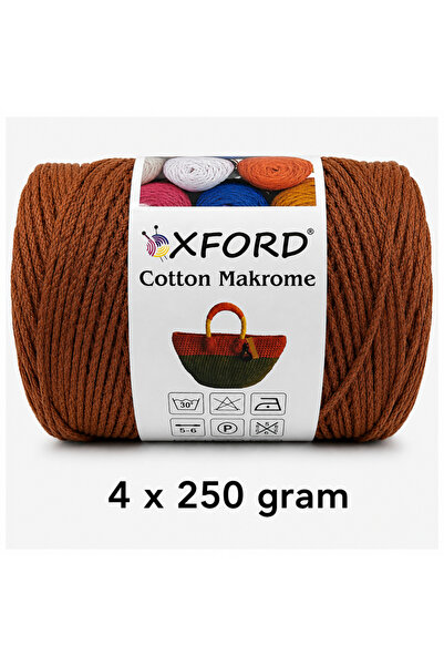 Oxford İplik Cotton Makrome 4'lü Paket No:1221 Tarçın