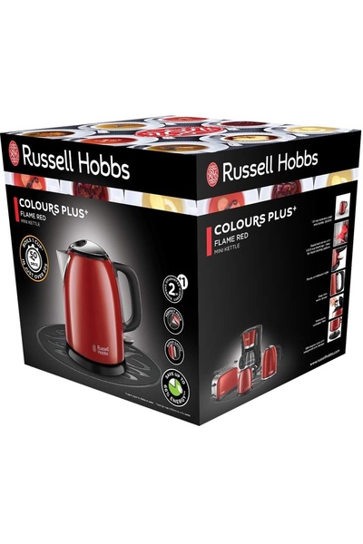 RUSSELL HOBBS Fierbător electric Colors Flame 24992-70 2400 W 1l Roșu