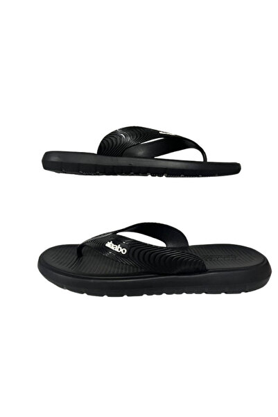 ALAABO Men's Black Flip Flops Sea Beach Pool Slippers Alaboo302-24