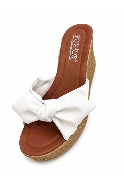 PAPUCUMUN DÜNYASI Women's Single Strap Bow Detail Platform Wedge Heel Summer ...