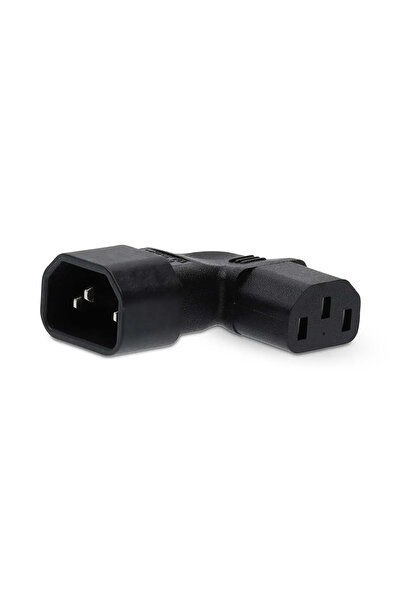OEM Right Angle IEC-320-C13 to IEC-320-C14 Power Adapter Nedis CEGB11904BK