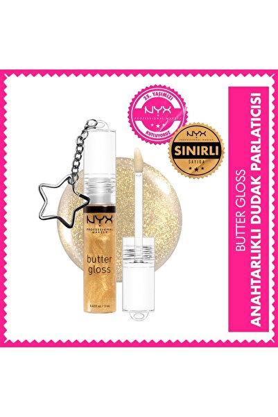 NYX Professional Makeup Birthday Mega Butter Gloss Anahtarlıklı Dudak Parlatı...