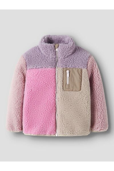 Name it Geacă teddy color block
