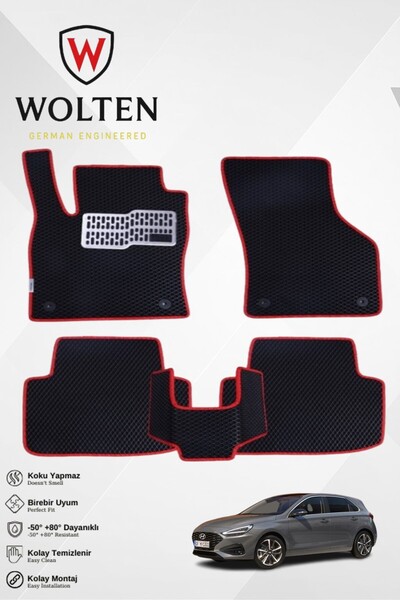 w wolten german engineered HYUNDAİ-i30-(2017-2024) İÇİN EVA İÇ PASPAS TAKIMI ...
