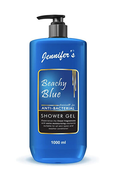 Jennifer's Beachy Blue Anti-Bacterial Shower Gel 1 Liter - Extra Moisturizing...