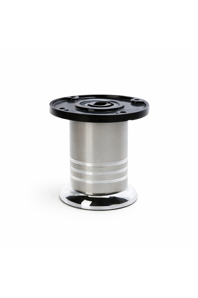 OEM Furniture leg WAW, D 51, H 100, adjustable, made of aluminum, aluminum fi...