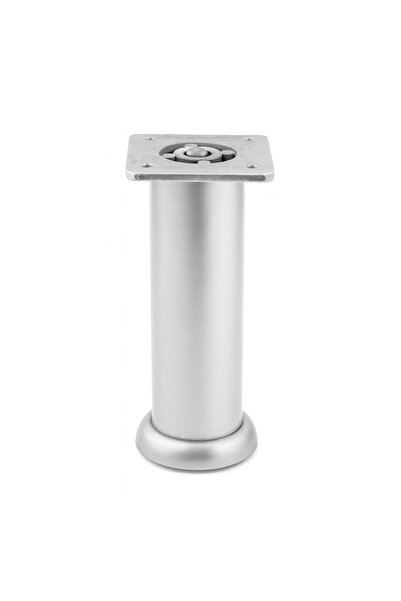 OEM WAW furniture leg, D 40, H 120, adjustable, made of ABS, aluminum finish