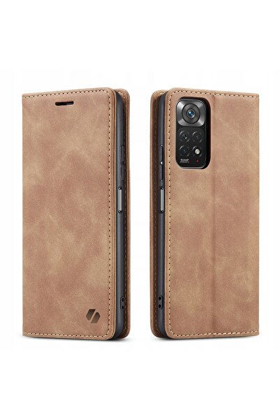 spacecase Husă tip portofel din piele cu clapetă pentru Redmi Note 11/11S + s...