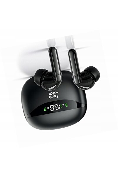 Blue Star Press Căști T60 TWS negre intraauriculare wireless pentru Samsung G...