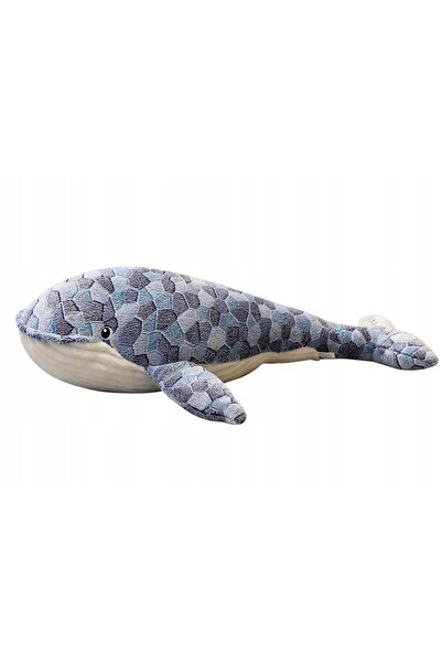 LeanToys Mascota de pluș Balenă gri 90 cm