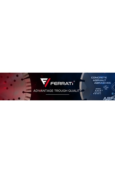 FERRATI Disc diamantat de tăiere 1A1RSS 450mm 25,4-F4mm PERFORMANTE
