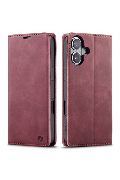 NO BRAND Husă cu clapetă pentru iPhone 16 Plus, Spacecase Wallet, moale, din ...