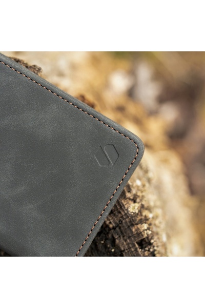 NO BRAND Husă tip portofel SPACECASE pentru iPhone 6 6S Plus SC, Negru