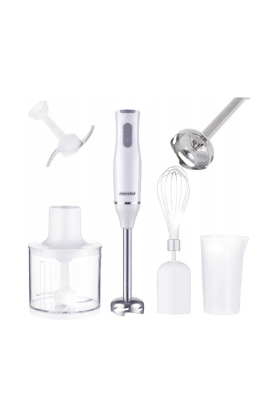 MESKO MOCNY BLENDER MANUAL MULTIFUNCȚIONAL CU LAME DE OȚEL, TĂCĂTOR, MULCIȘTOR