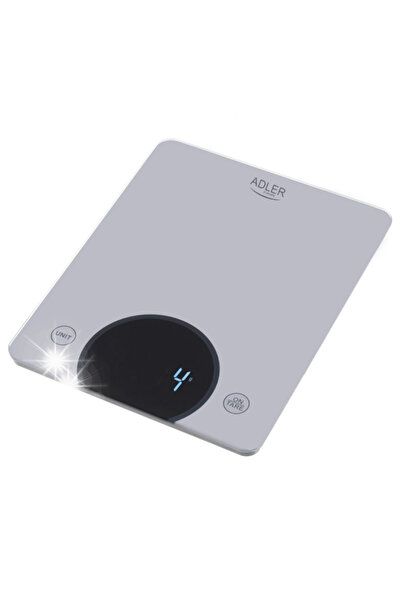 adler Cântar de bucătărie electronic 10 kg LED argintiu