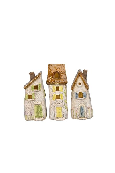 DecoDepot LED house decoration, ceramic, colored, 6x5.5x14 cm