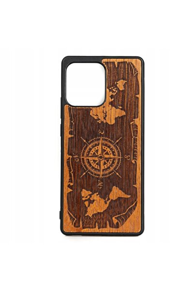 BewooDesign Husă din lemn Bewood pentru Motorola Edge 40 RÓŻA WIATRÓW MERBAU