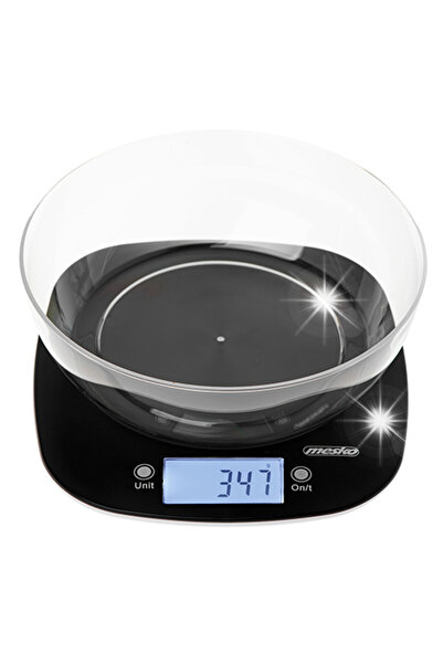 MESKO Cântar de bucătărie cu vas de 1,4L pentru 5kg MS 3179 Negru, precis