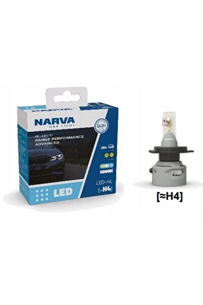 narvara Becuri LED H4 RPA NARVA RANGE POWER ADVANCED 6000K 12V/24V