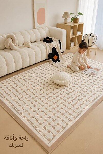 Generic 1 Piece Polyester Non Slip Area Rug Soft Plush Living Room Bedroom St...