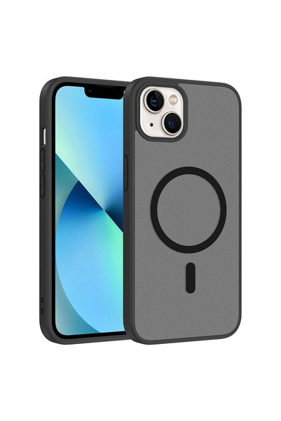 Microsonic Apple iPhone 14 Compatible Case Magsmoke Neo Black