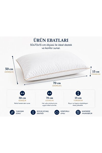 Pillow&bed KAZ TÜYÜ YASTIK