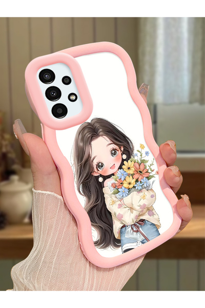 Hontinga Samsung Galaxy A13 4g Compatible Case Camera Protector Pink Silicone...