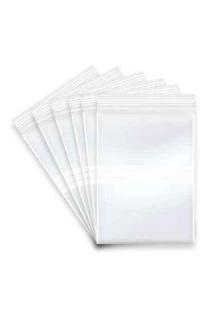 Duravel Pack Of 40 Clear Reclosable Zip Plastic Poly Bags 25x35 cm with Heavy...