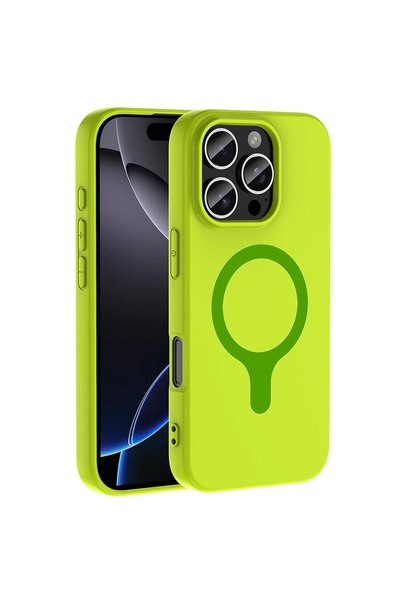 Microsonic Apple iPhone 16 Pro Max Compatible Case Pastello Magsafe Green