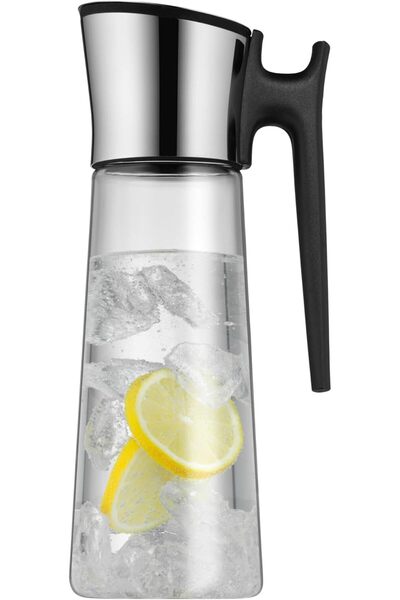 Generic Basic Glass Water Carafe, Black, 1.5 Liters, 06.1804.6040
