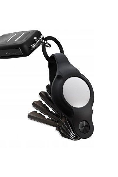 KEYSMART Organizator de chei Air Flex pentru AirTag Negru