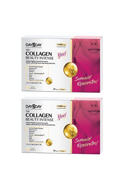 DAY2DAY Day 2 Day The Collagen Beauty Intense Çilek Aromalı 30 Saşe 2 Li Paket